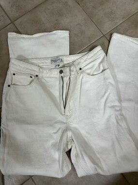 Abercrombie & Fitch High-Rise White Women's Jeans